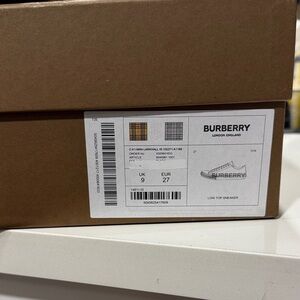 Burberry Low Top Sneakers in Classic Check